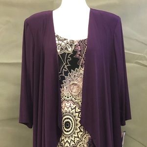 2-piece Dress with jacket and attached necklace